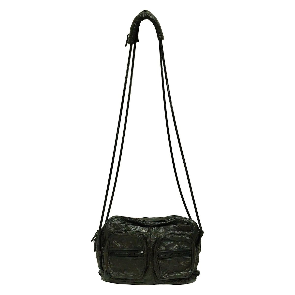 【ALEXANDER WANG 】アレキサンダーワン ショルダーバッグ黒ブラック Alexander Wang アレキサンダーワン レザー ショルダー バッグ