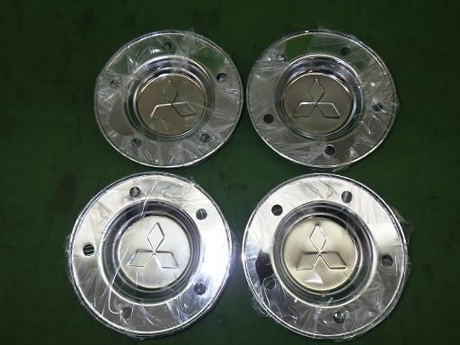 17スーパーグレート用 リア メッキハブキャップセット 4軸低床