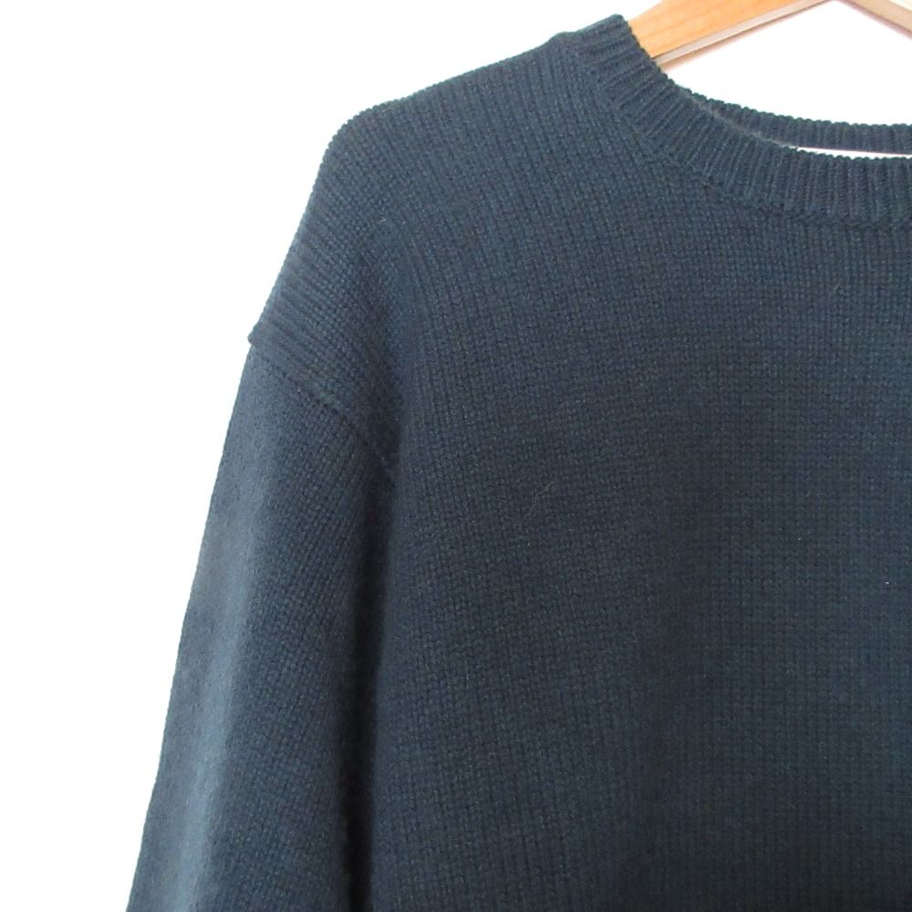 美品 ebure エブール カシミヤブレンド クルーネック ニット