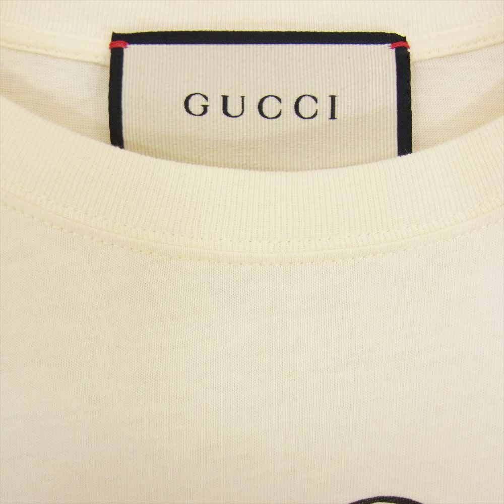 GUCCI グッチ 19SS 493117 XJAN8 【クリーニング済】リップ プリント 赤い唇 半袖 Tシャツ TEE オフホワイト系  XS【中古】 - メルカリ