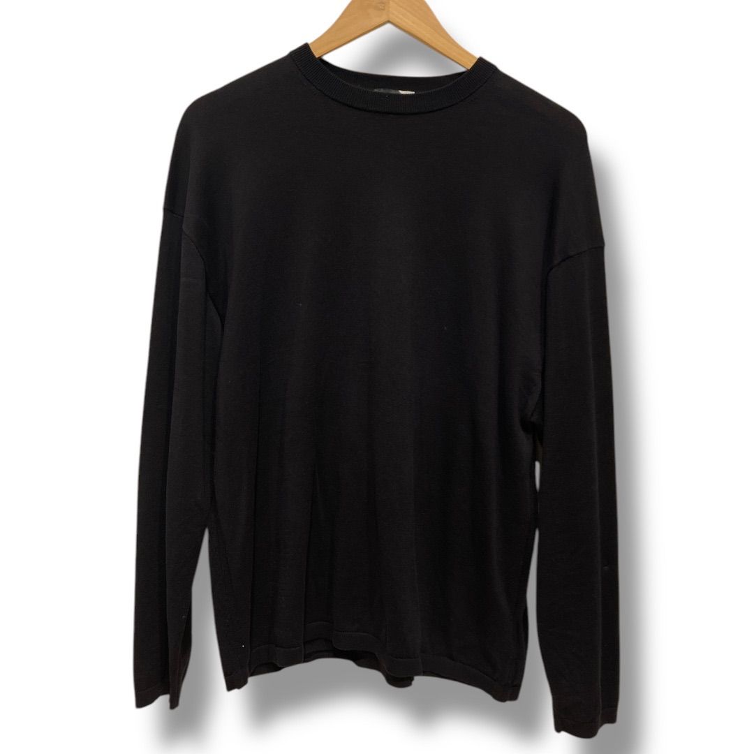 ATON エイトン クルーネックニット コットンニット セーター 薄手