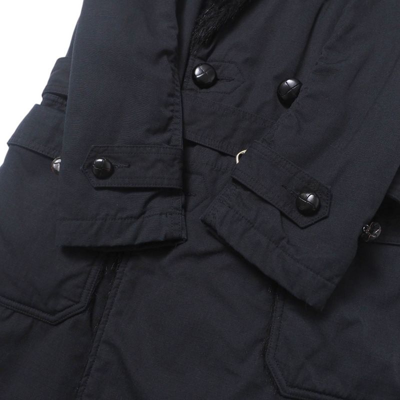美品 Engineered Garments マッキーノコート ブラック 美品 Engineered Garments マッキーノコート ブラック