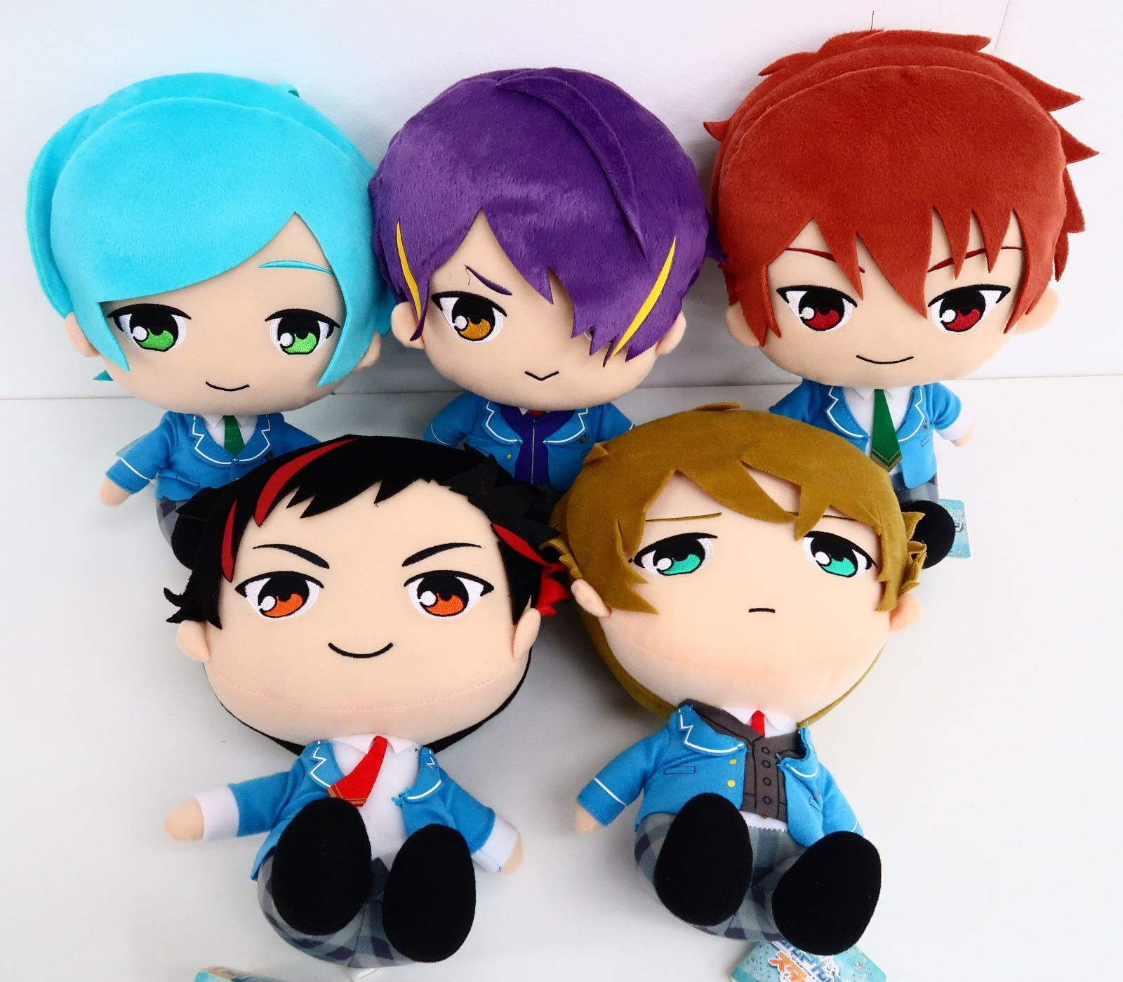 経年品]5点セット あんさんぶるスターズ！ BIGぬいぐるみ 流星隊/守沢