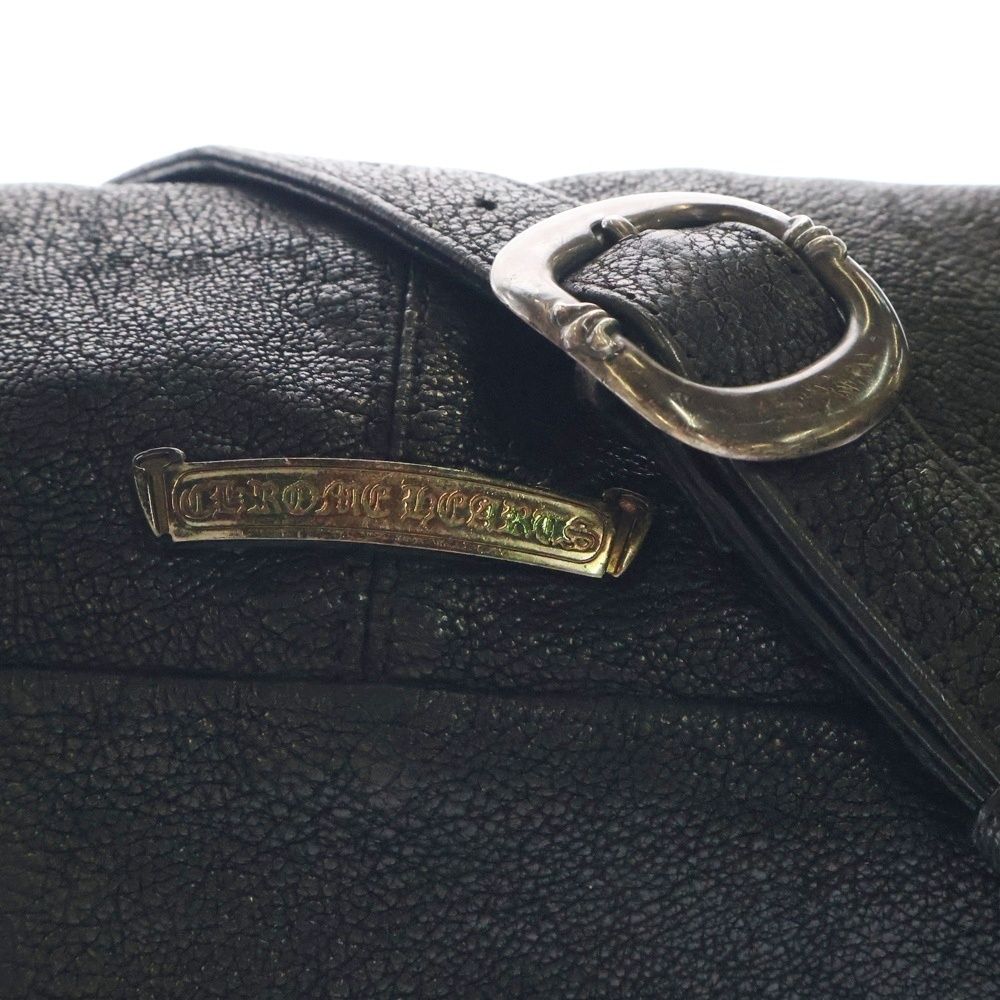 デストロイレザーウエストバッグ ブラック