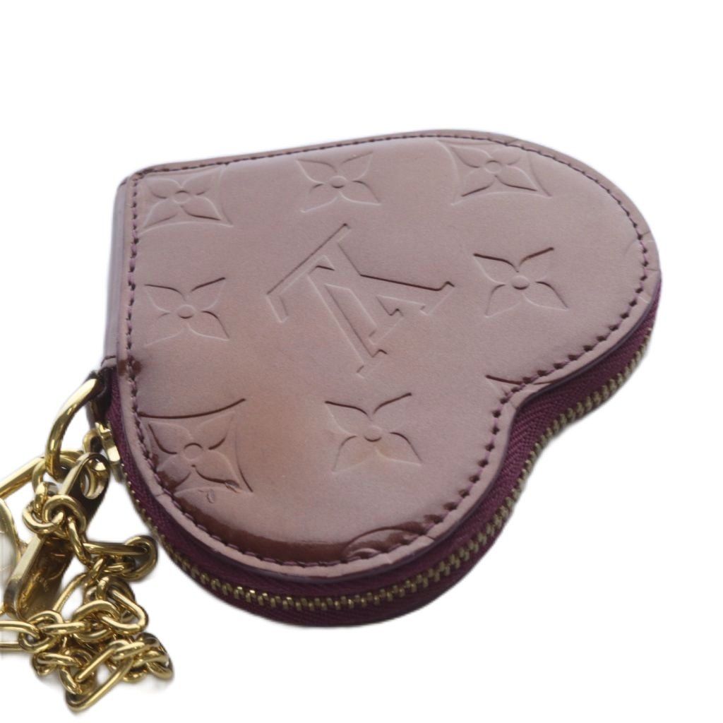 ルイヴィトン ケース 小銭入れ モノグラムミロワール ハート型 Louis