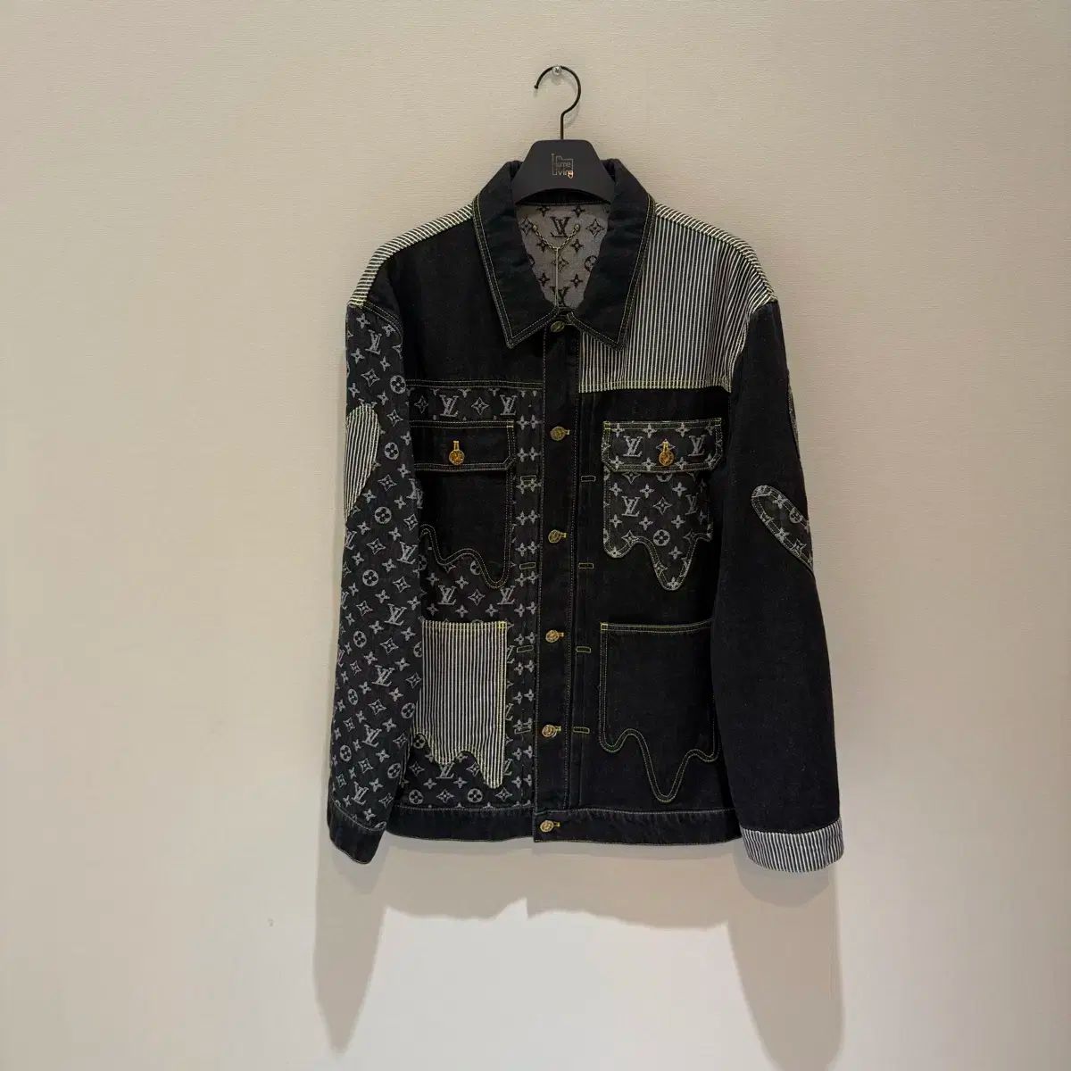 52size Louis Vuitton ルイヴィトン NIGO ニゴー 狂った デニム トラッカー ジャケット