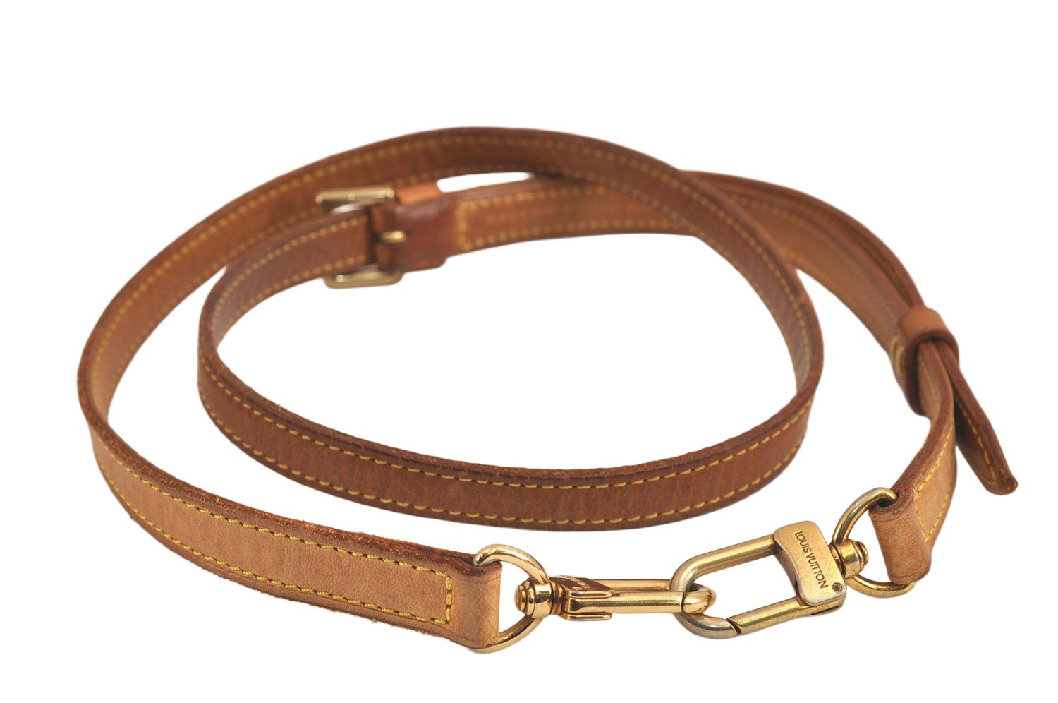 LOUIS VUITTON ルイヴィトン レザー ショルダーストラップ ベージュ 41.7-48.8 LV 6751M