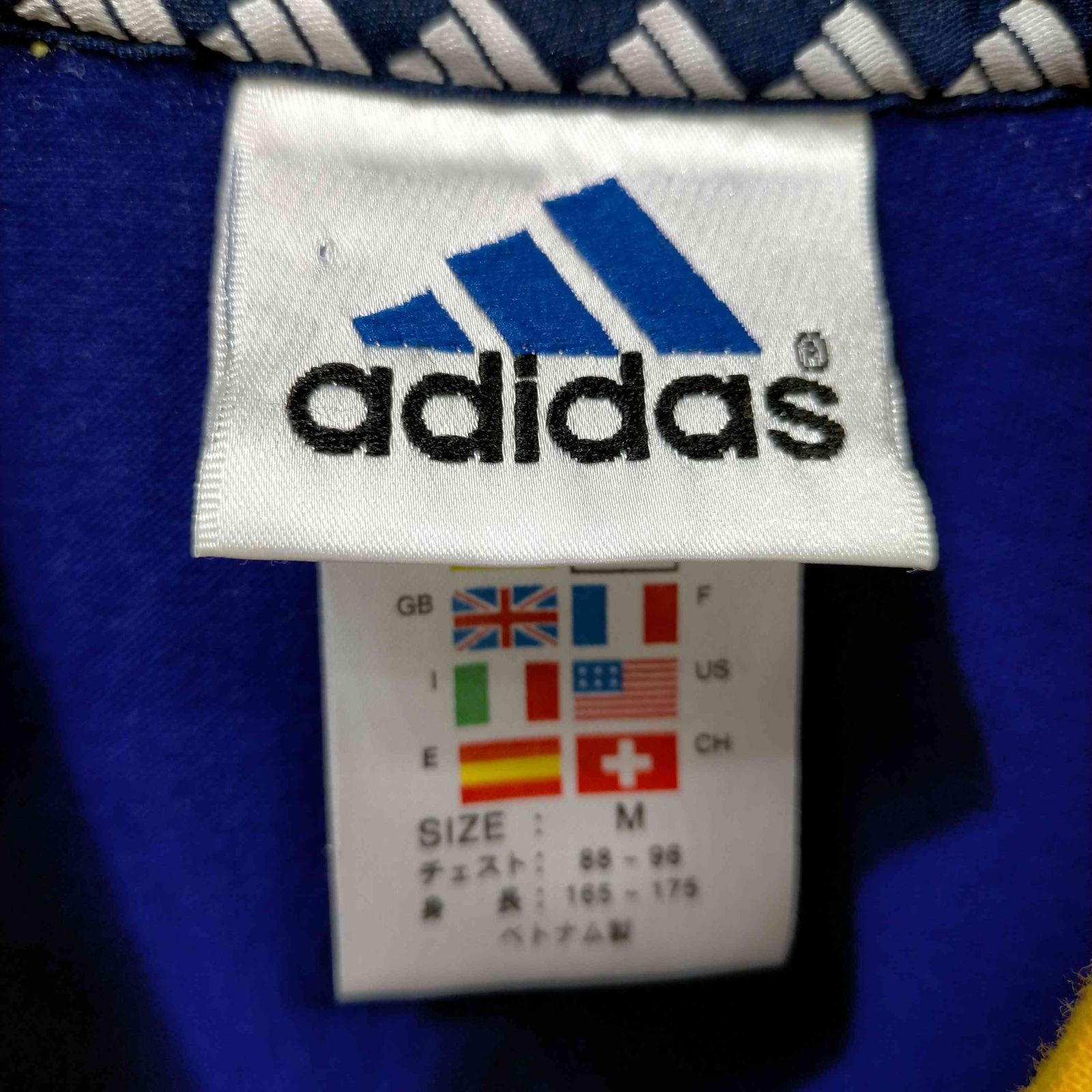 アディダス adidas 万国旗タグバイカラークルーネックTシャツ メンズ