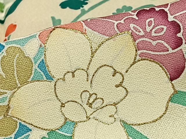 平和屋着物□訪問着 駒刺繍 枝花文 金彩 正絹 逸品 CAAW5286fb