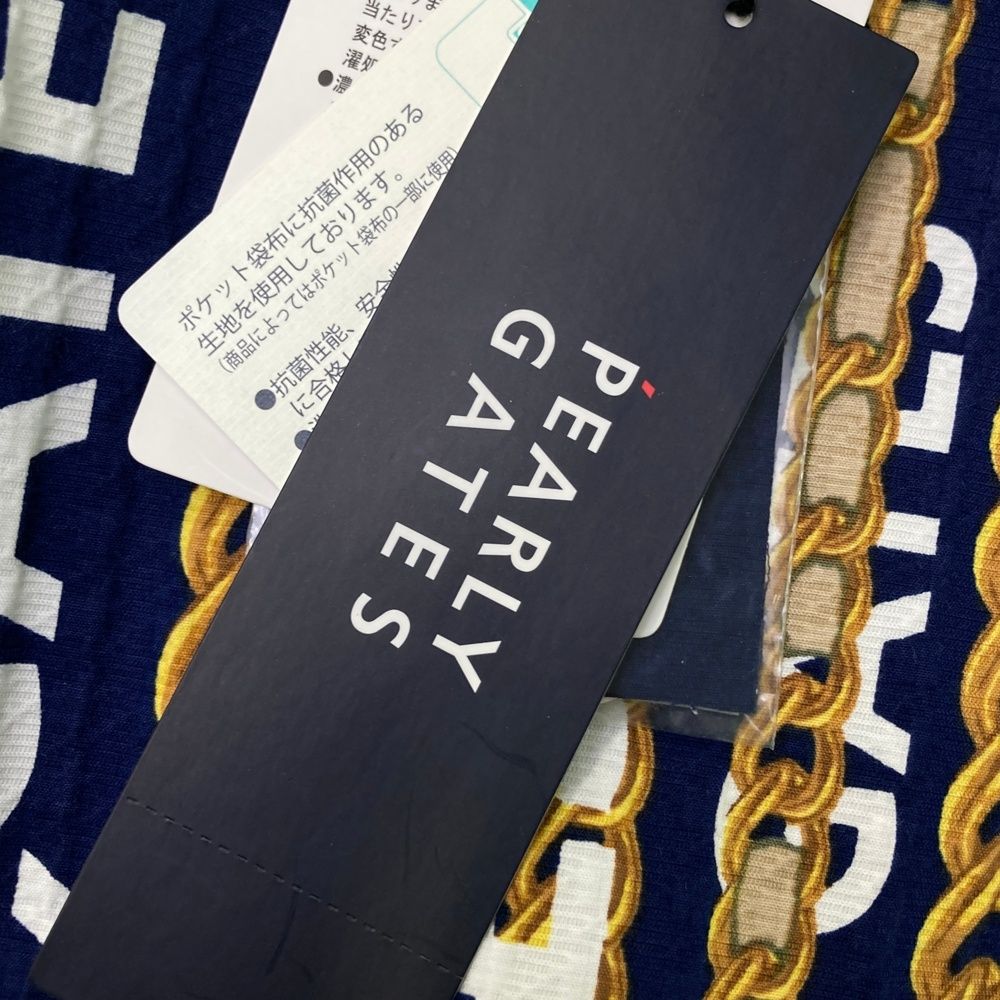 サイズ：1 PEARLY GATES パーリーゲイツ 055-2234036 スウェットスカート ロゴ チェーン総柄 ネイビー系 [240101475281] ゴルフウェア レディース ストスト サイズ：1 PEARLY GATES パーリーゲイツ 055-2234010 スウェット