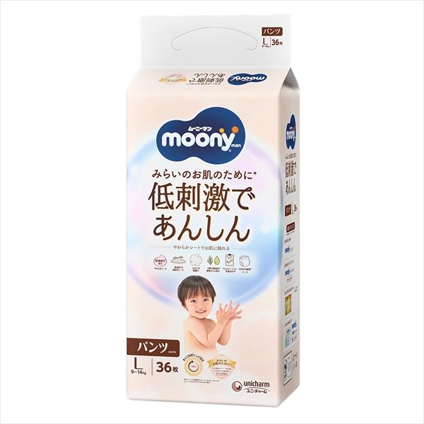 まとめ買い-4点セット ムーニーマン低刺激であんしんＬ３６枚 ユニ チャーム