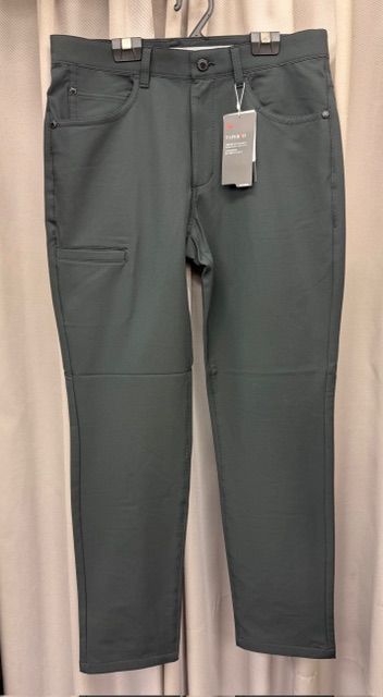 ♥品 ニューバランスゴルフ パンツ メンズ テーパードパンツ ドビー ソフトシェル 撥水 ストレッチ 裏起毛 刺繍 newbalance ブラック 葛西店