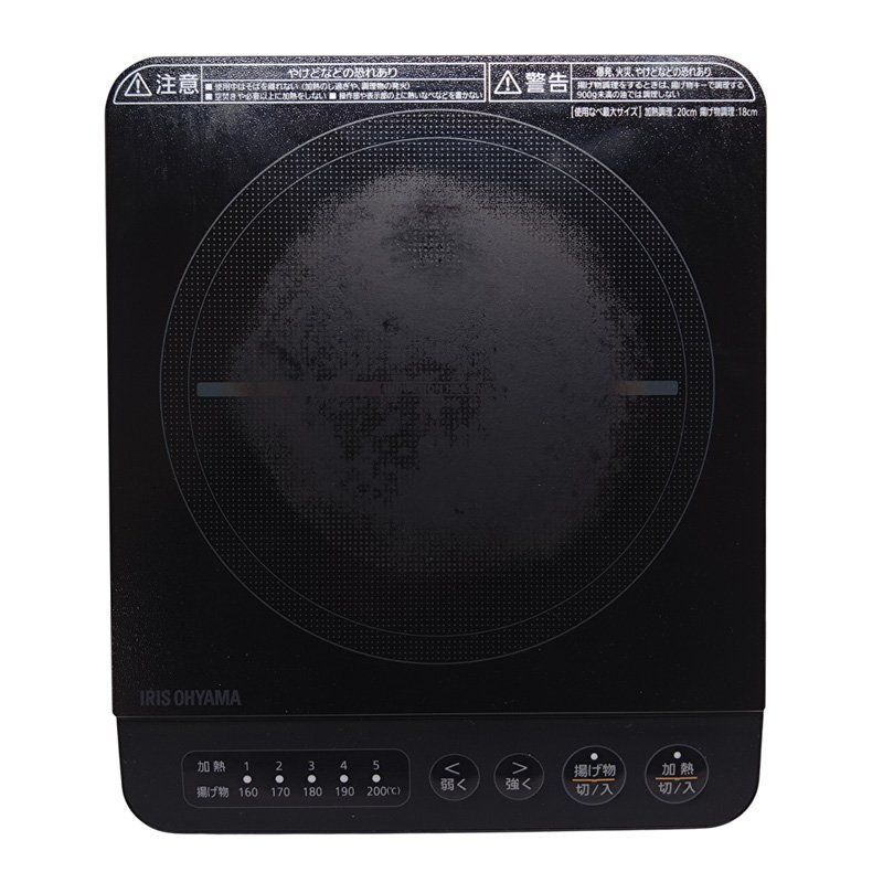 中古 ○アイリスオーヤマ○一口IH調理器 IHクッキングヒーター IHK-T38