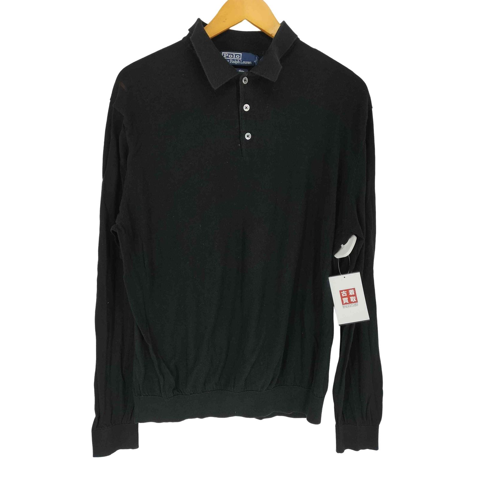 ポロバイラルフローレン Polo by RALPH LAUREN 90s FINE COTTON ニットポロ メンズ 表記無 