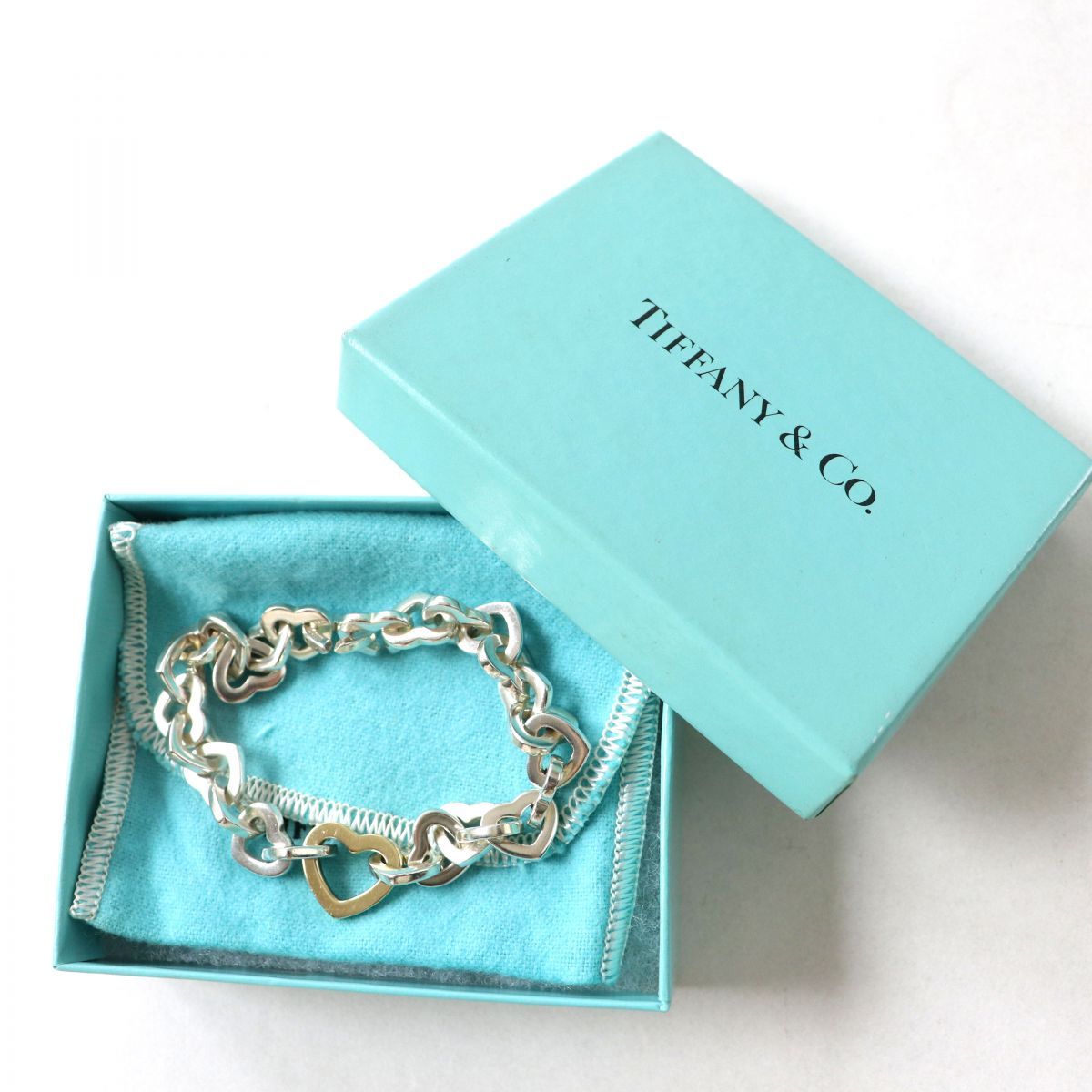 良品◎伊製 ティファニー 2001年 ヴィンテージ ハートリンク
