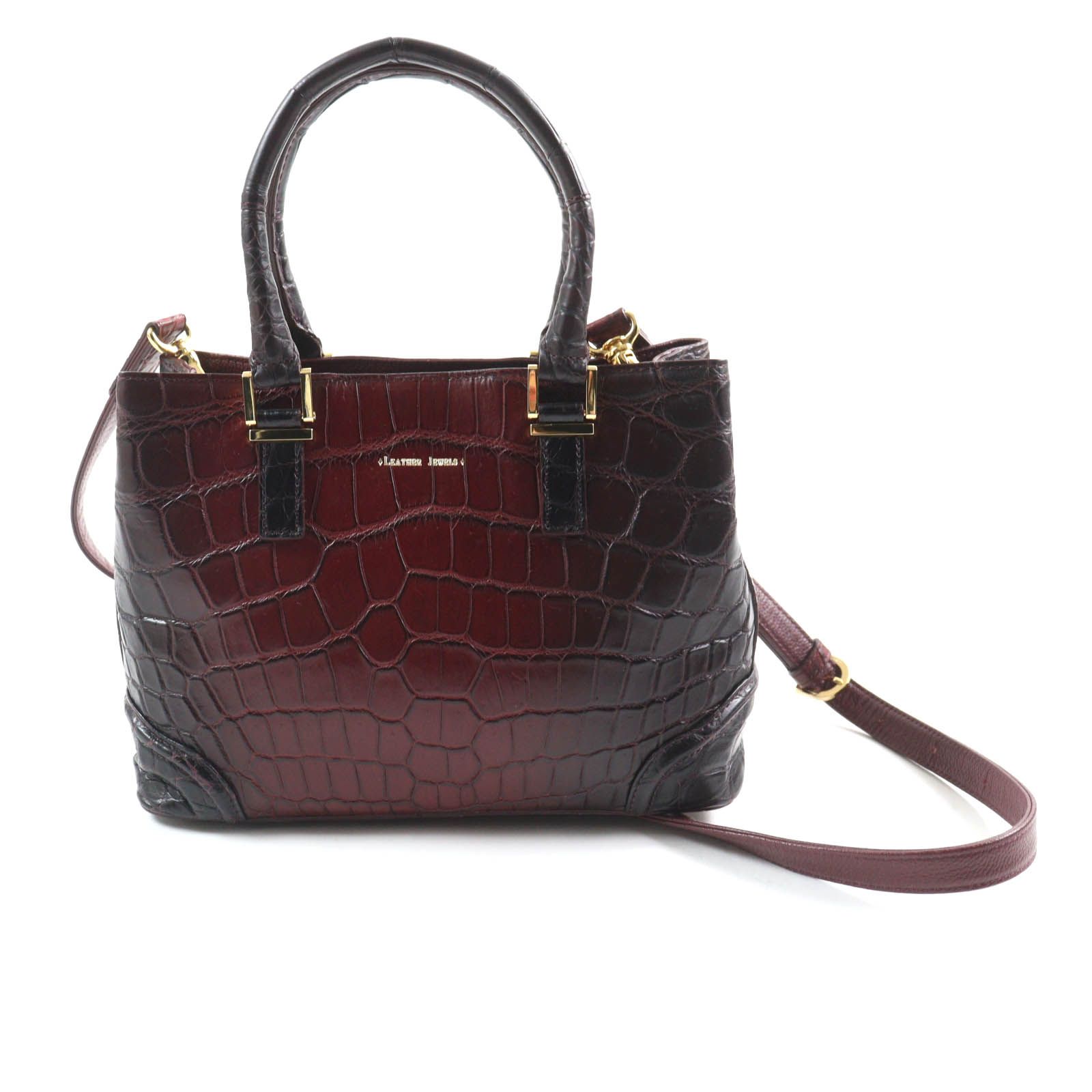 極美品☆LEATHER JEWELS レザージュエルズ AV/4989 JRAタグ付 2way 