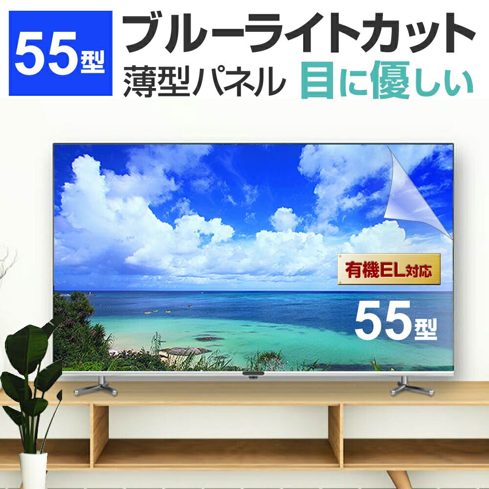 TCL 55C6K [55インチ] 液晶テレビ保護パネル 55型 ブルーライトカット