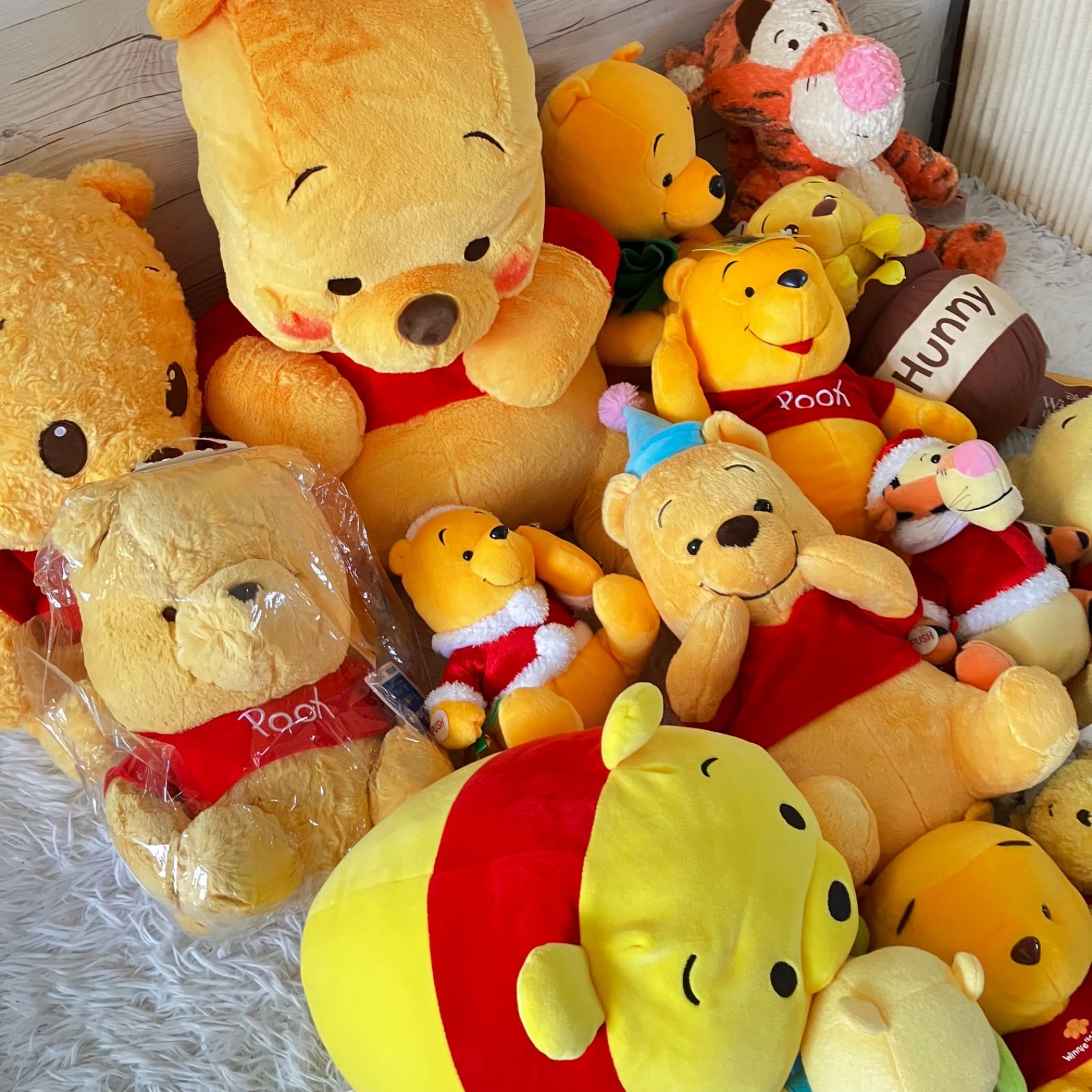 d*3様 ディズニー くまのプーさん グッズまとめ売りぬいぐるみ ティガ　大型 ディズニー くまのプーさん ぬいぐるみ プーさん ティガー 大量まとめ