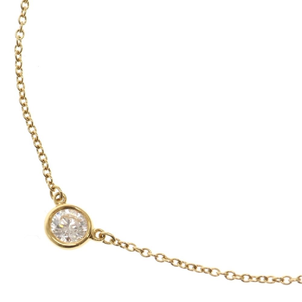 TIFFANY-Co ティファニー バイザヤード ネックレス ダイヤモンド K18 YG イエローゴールド 1PD D0.25ct H |VVS1 ペンダント アクセサリー ジュエリー