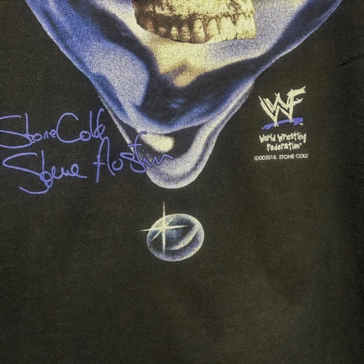 00s STONE COLD'S ストーンコールド ロンT ブラック サイズM 00s WWE ストーンコールド STEVE AUSTIN カットオフTシャツ