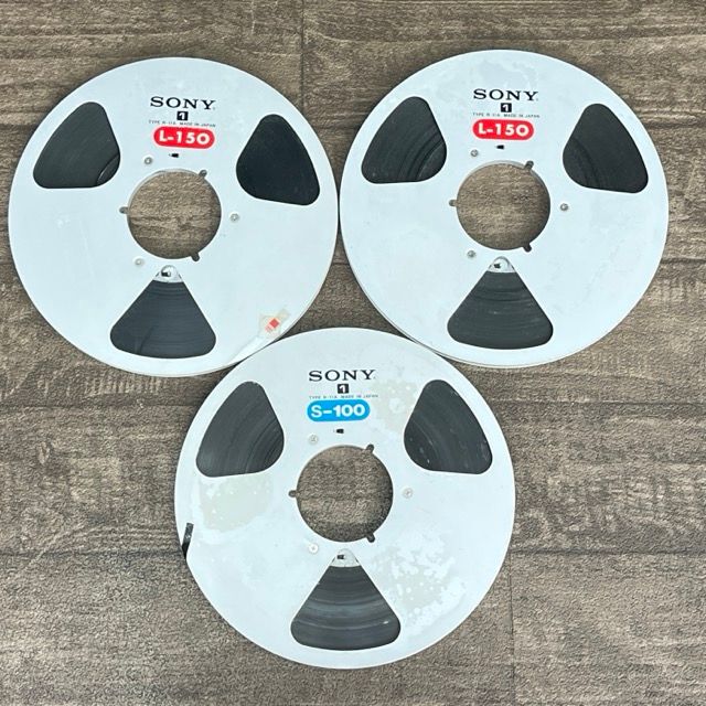 メタルオープンリールテープ 10号 3点セット SONY ソニー TYPE R-11A オーディオ機器 | 514309