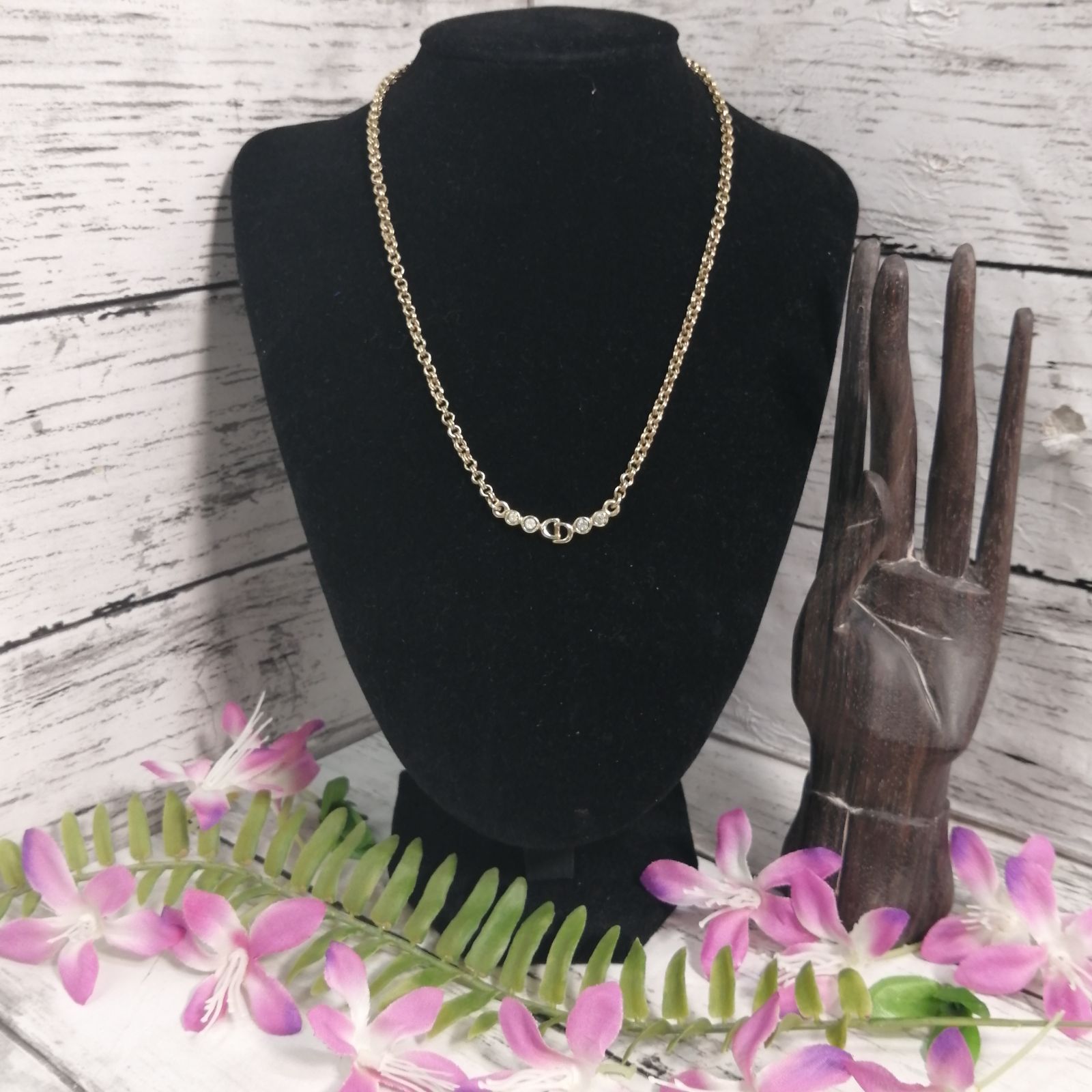 クリスチャンディオール　Christian Dior ４連ロゴネックレス クリスチャンディオールChristian Dior 4連ロゴネックレス