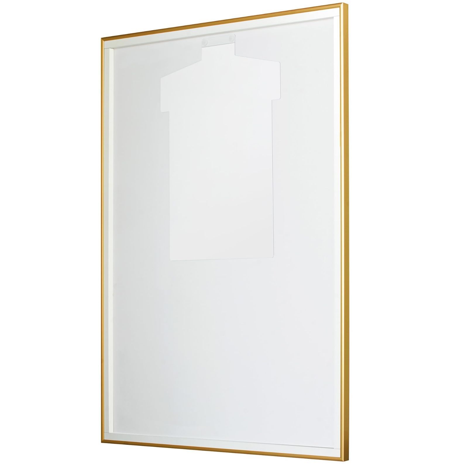 軽量で作品セットが簡単 思い出のユニフォームやオリジナルTシャツなどをディスプレイ 透明樹脂ハンガー付き ゴールド Lサイズ ユニフォーム額 ラクパネ3D アルミ額縁 ソフケン Sofken NEXPOTALLINN_EU