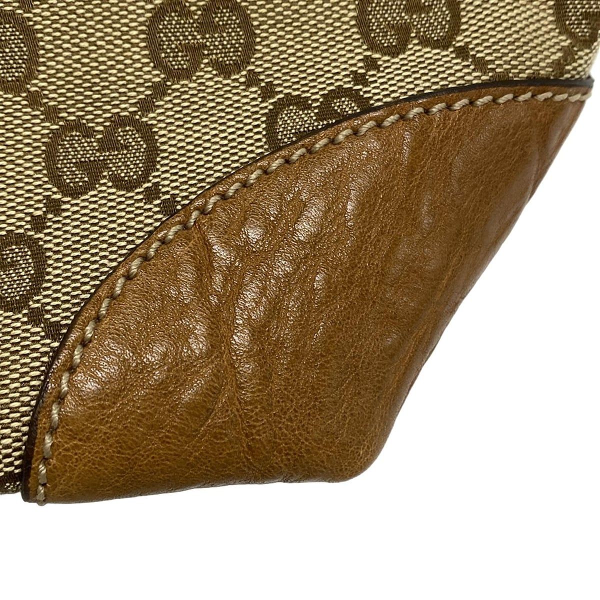 GUCCI(グッチ) トートバッグ GG柄 247237 ダークブラウン×ベージュ