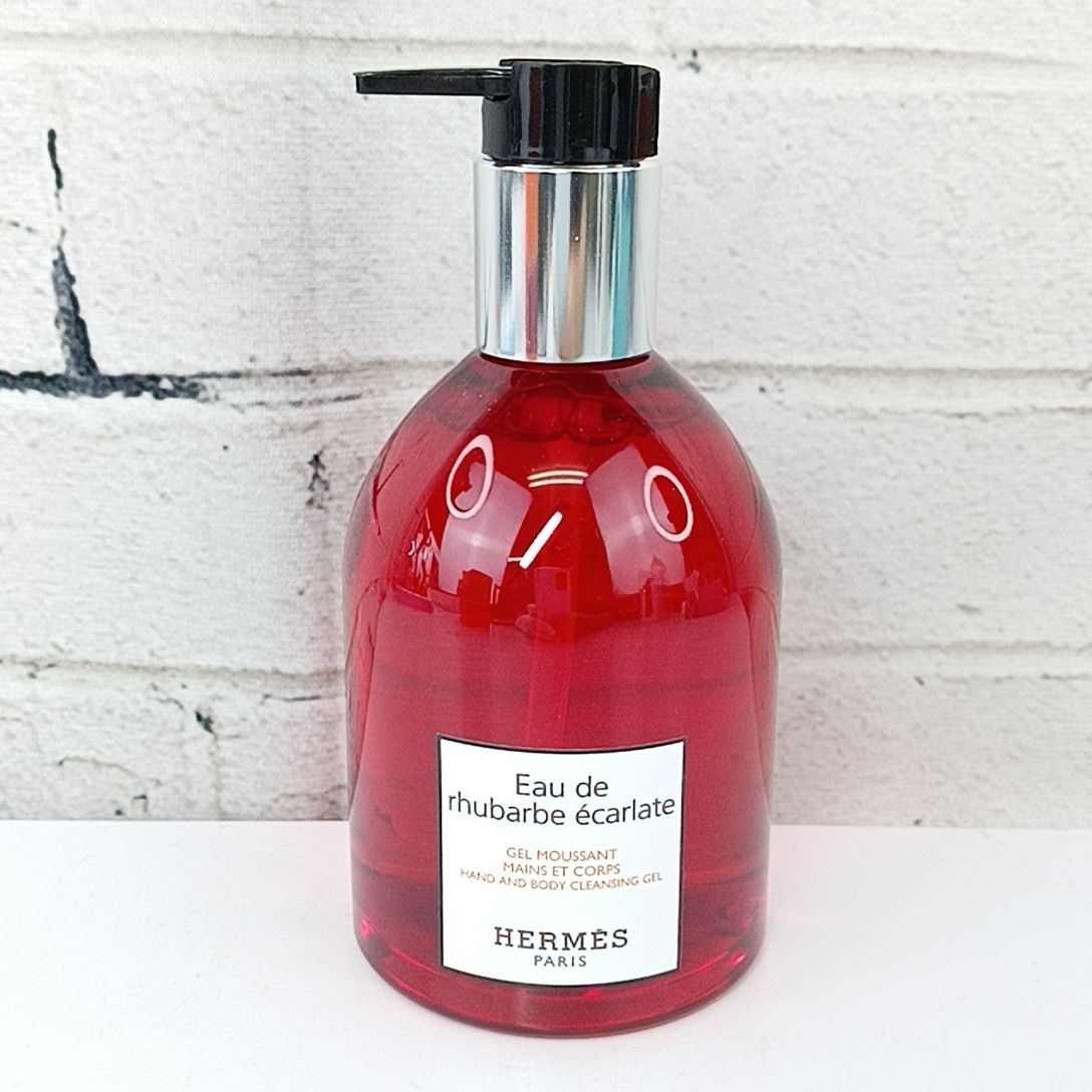 未使用　エルメス オードゥ ルバーブ エカルラット 300ml ハンド＆ボディ クレンジングジェル 《オー ドゥ ルバーブ