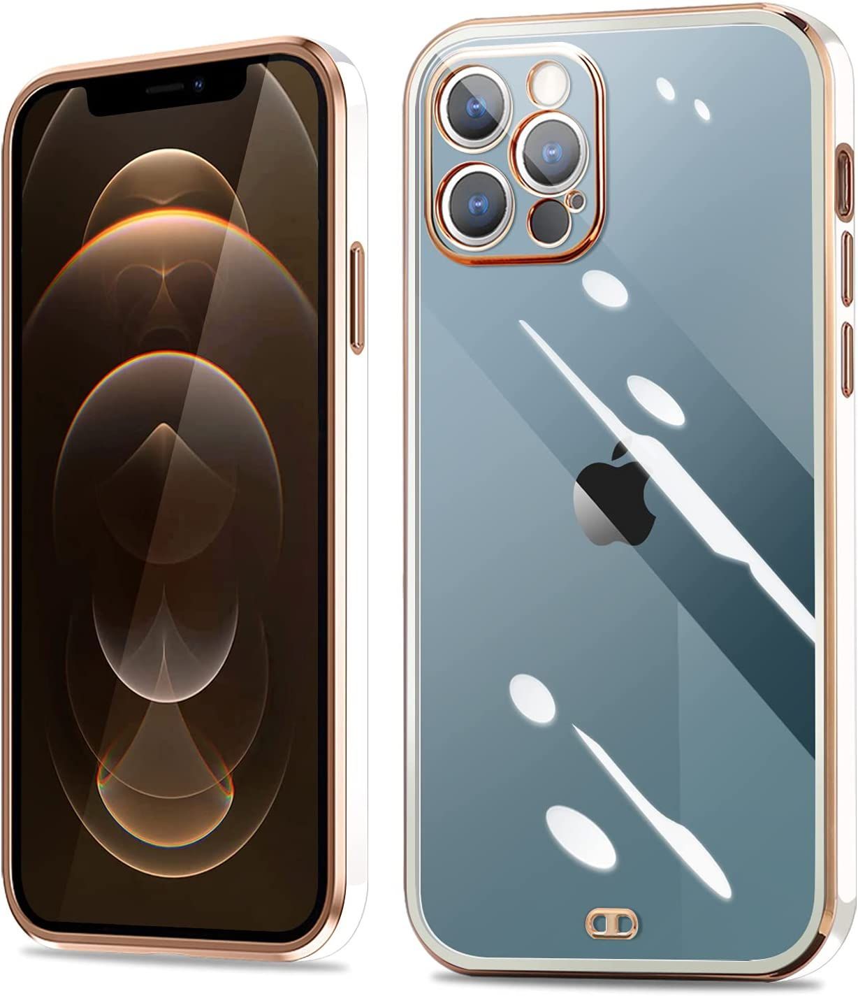 fusinong IPhone12ProMax ケース クリア 耐衝撃 透明 TPU 薄型 軽量 一