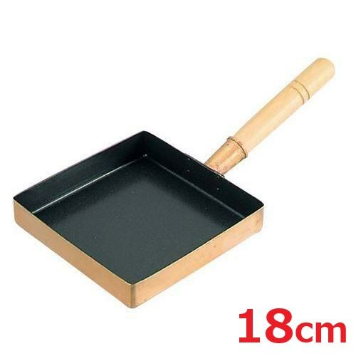 EBM 銅玉子焼 関東型 フッ素樹脂加工 18cm |業務用| |送料別
