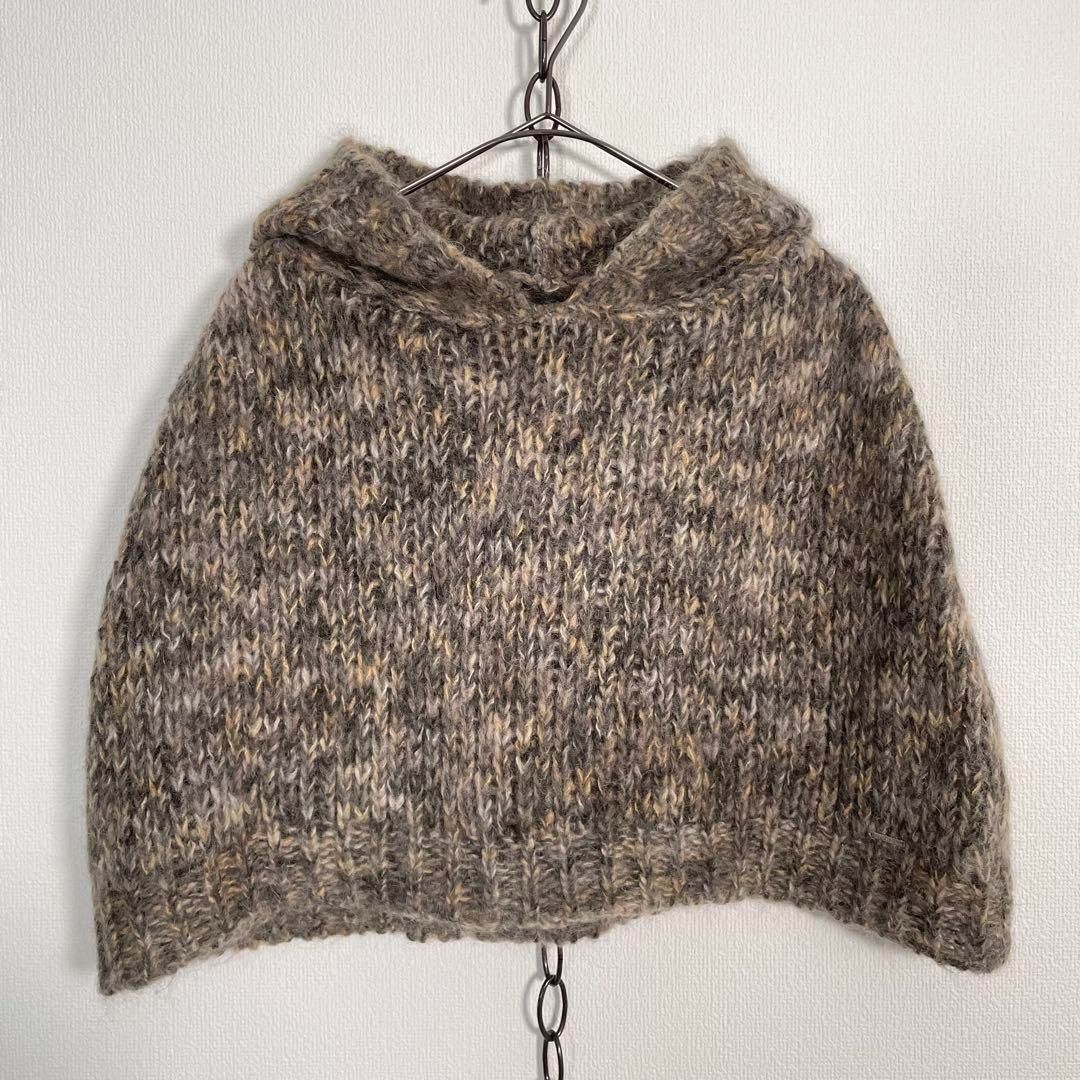 イタリー製 DIESEL モヘヤシャギーニット バラクラバ ポンチョ スヌード ディーゼル