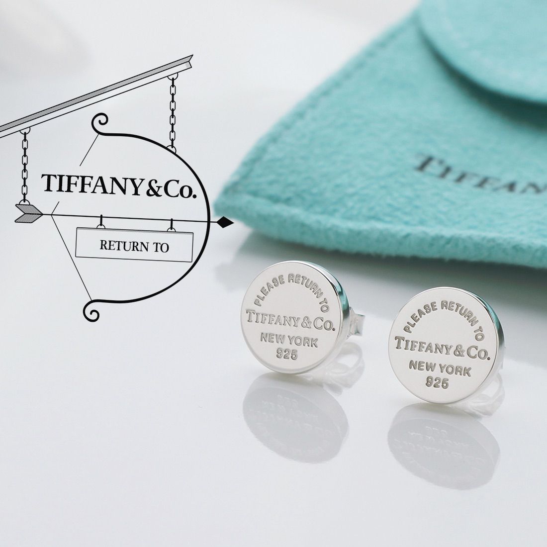 美品 TIFFANY&Co. ティファニー リターントゥ ラウンド ピアス シルバー 925 - メルカリ