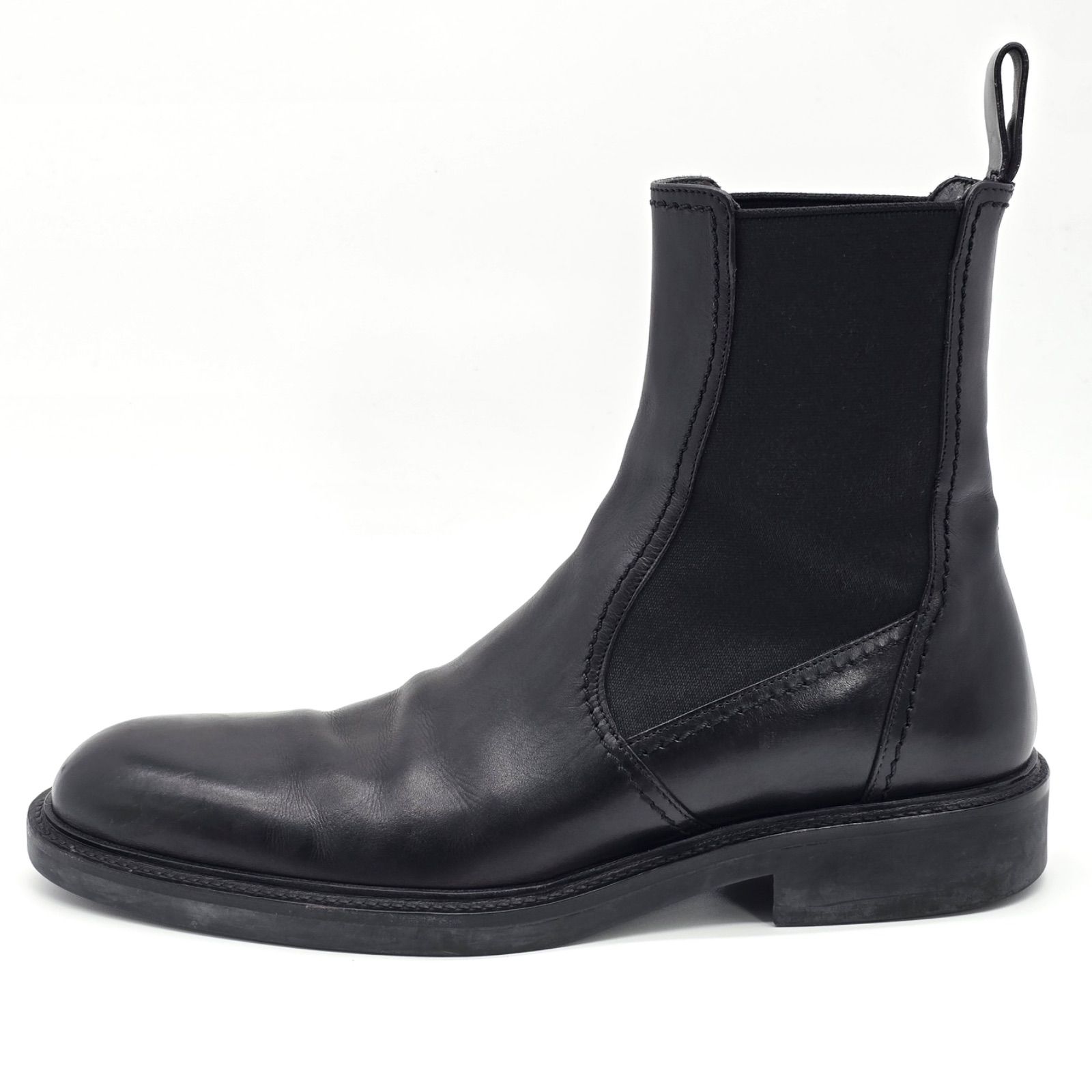 GUCCI ブラックレザー ワークブーツ GUCCI ブラックレザー ワークブーツ