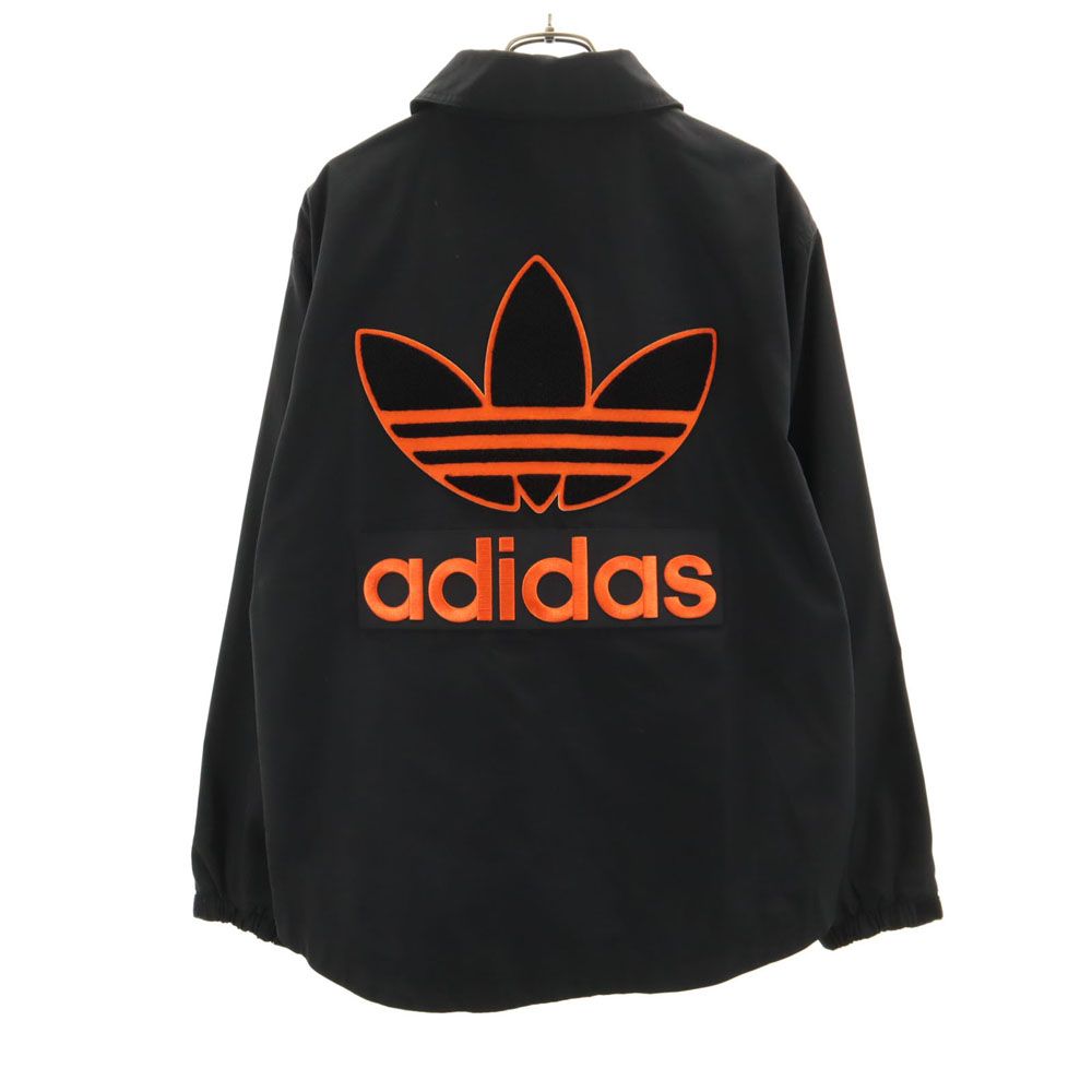 アディダス バックプリント コーチジャケット M 黒 adidas PRIMEGREEN メンズ