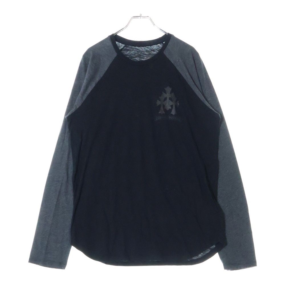 ◆送料込【CHROME HEARTS】セメタリークロス 長袖Tシャツ グレー CHROME HEARTS CEMETERY CROSS(クロムハーツ セメタリークロス