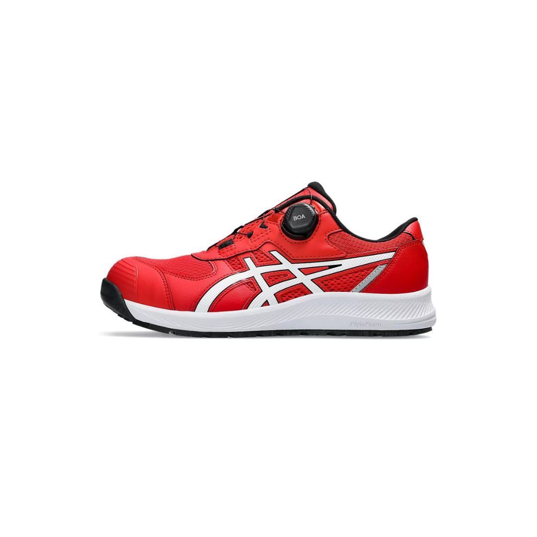限定色ASICS CP BOA安全靴 ホワイト/レッド Amazon | [アシックス] 安全靴 スニーカー ウィンジョブ CP219
