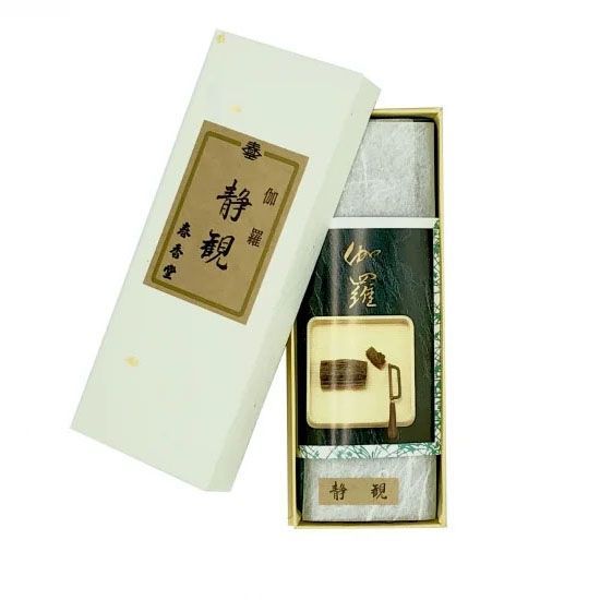 天然伽羅線香 静観 短寸バラ紙箱 40本入