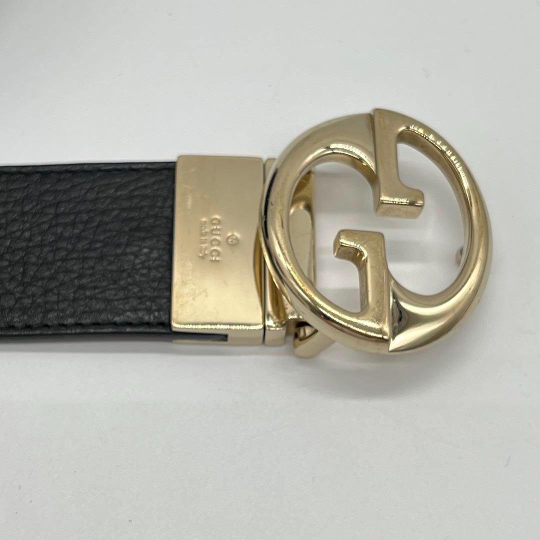 ✨️美品✨️GUCCI 変則インターロッキング リバーシブル レディース 