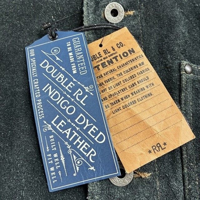 RRL ダブルアールエル インディゴ ラフアウトスエードジャケット