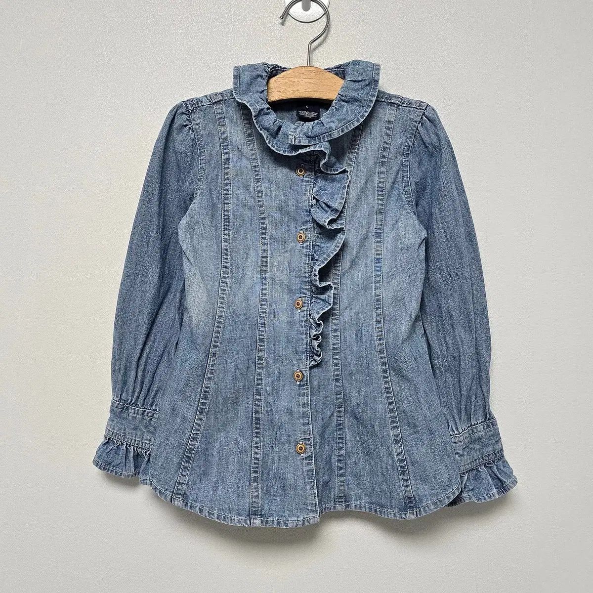 【2026，大人気】 キッズ 5T ： 115 程度 POLO RALPH LAUREN(ポロラルフローレン) シャツ no 10 デニム 女児 ブラ 長袖シャツ・ブラウス