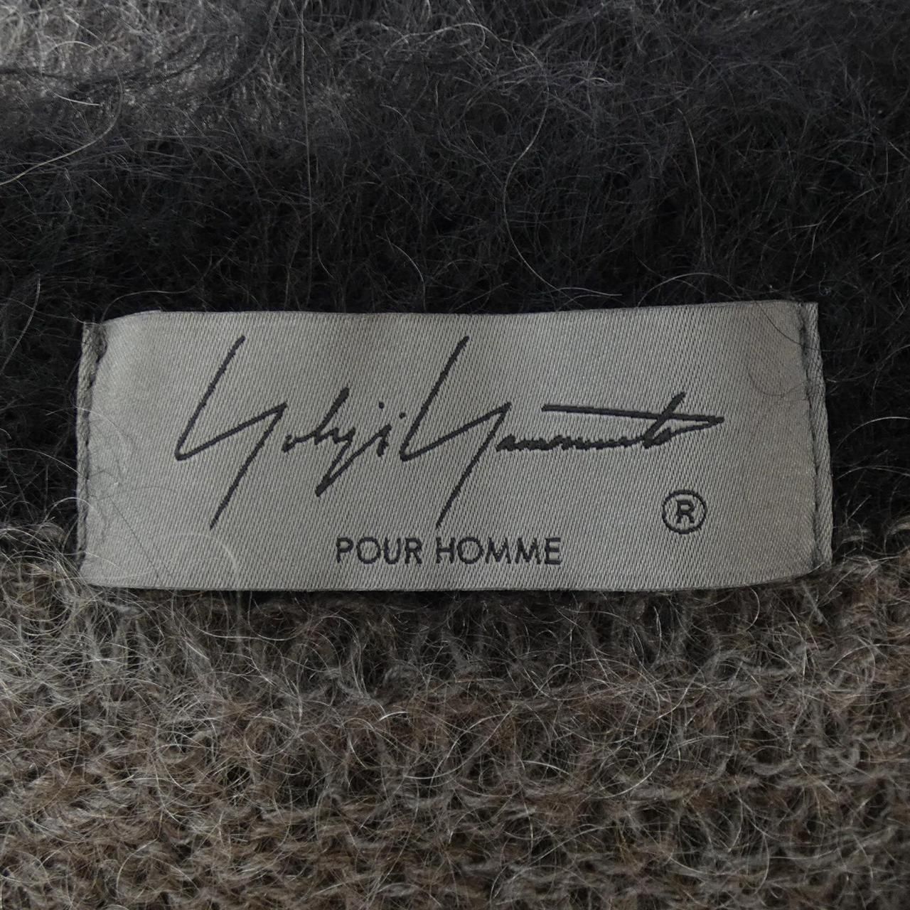 Yohji Yamamoto POUR HOMME 23AW ハーフボタンニット Yohji Yamamoto