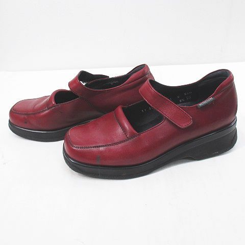 メフィスト　ストラップシューズ メフィスト MEPHISTO ストラップシューズ 6.5 ボルドー レザー