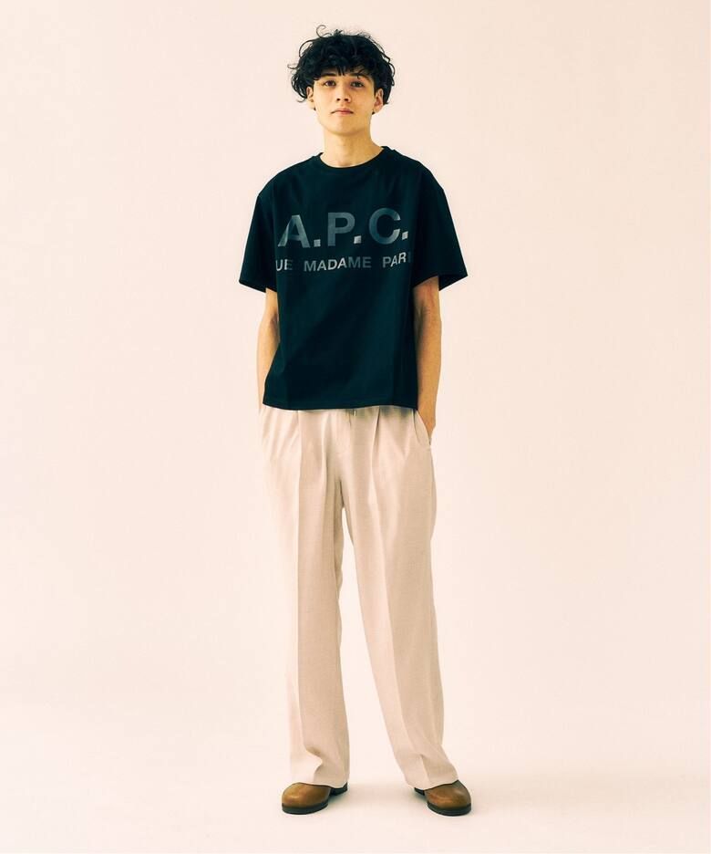 新品未使用タグ付き】417エディフィス別注A.P.C.ビッグロゴTシャツ