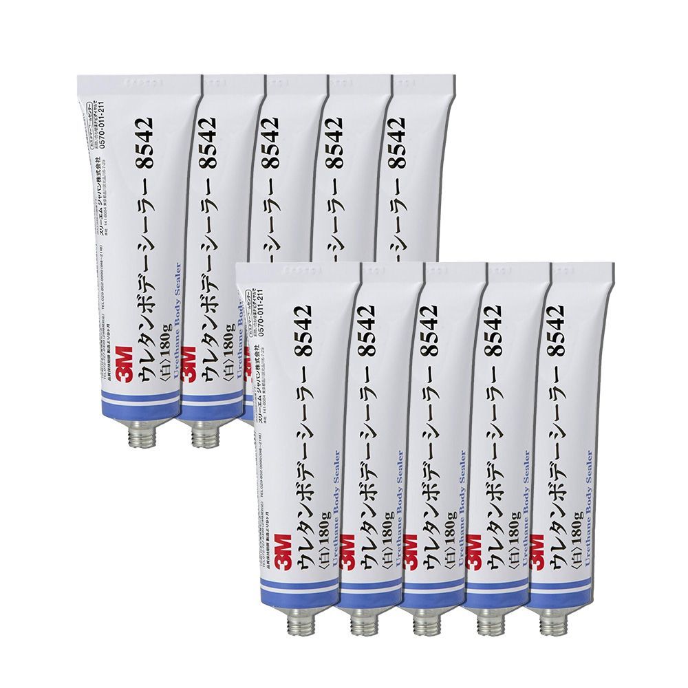 3M スリーエム 8542 ウレタン ボデー シーラー 180g チューブ×10本 白 8542 小箱販売