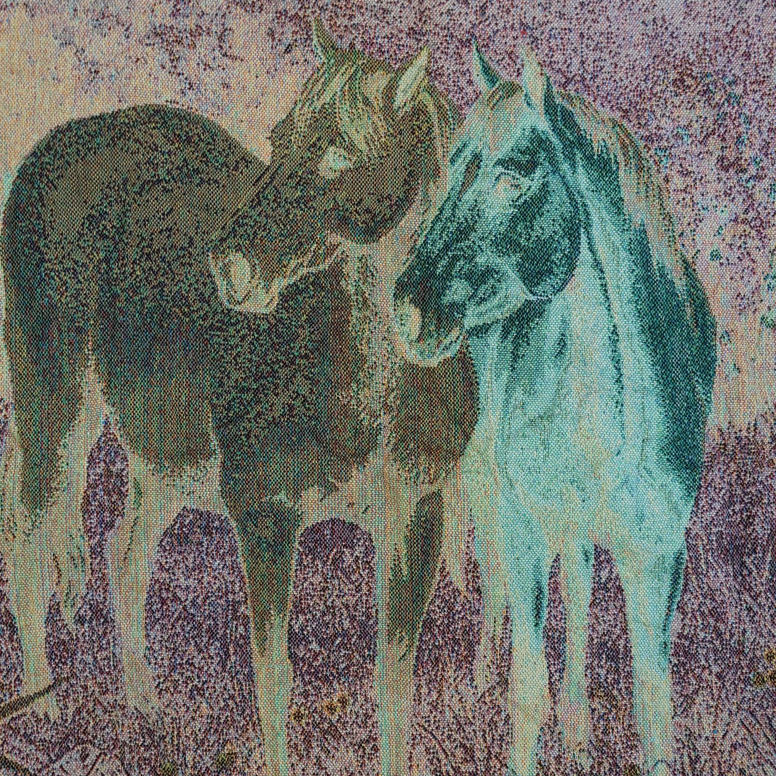 vintageラグ カーペット 馬 ホース 風景 アニマル 1411 - メルカリ