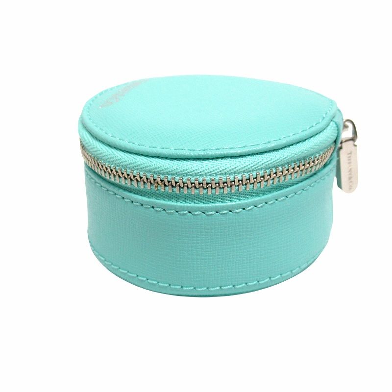 美品 ティファニー TIFFANY & CO. ロゴ レザー ジュエリー
