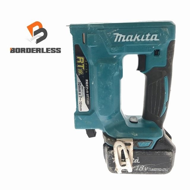 ☆中古品☆makita マキタ 18V 充電式タッカー ST112D バッテリー(18V 