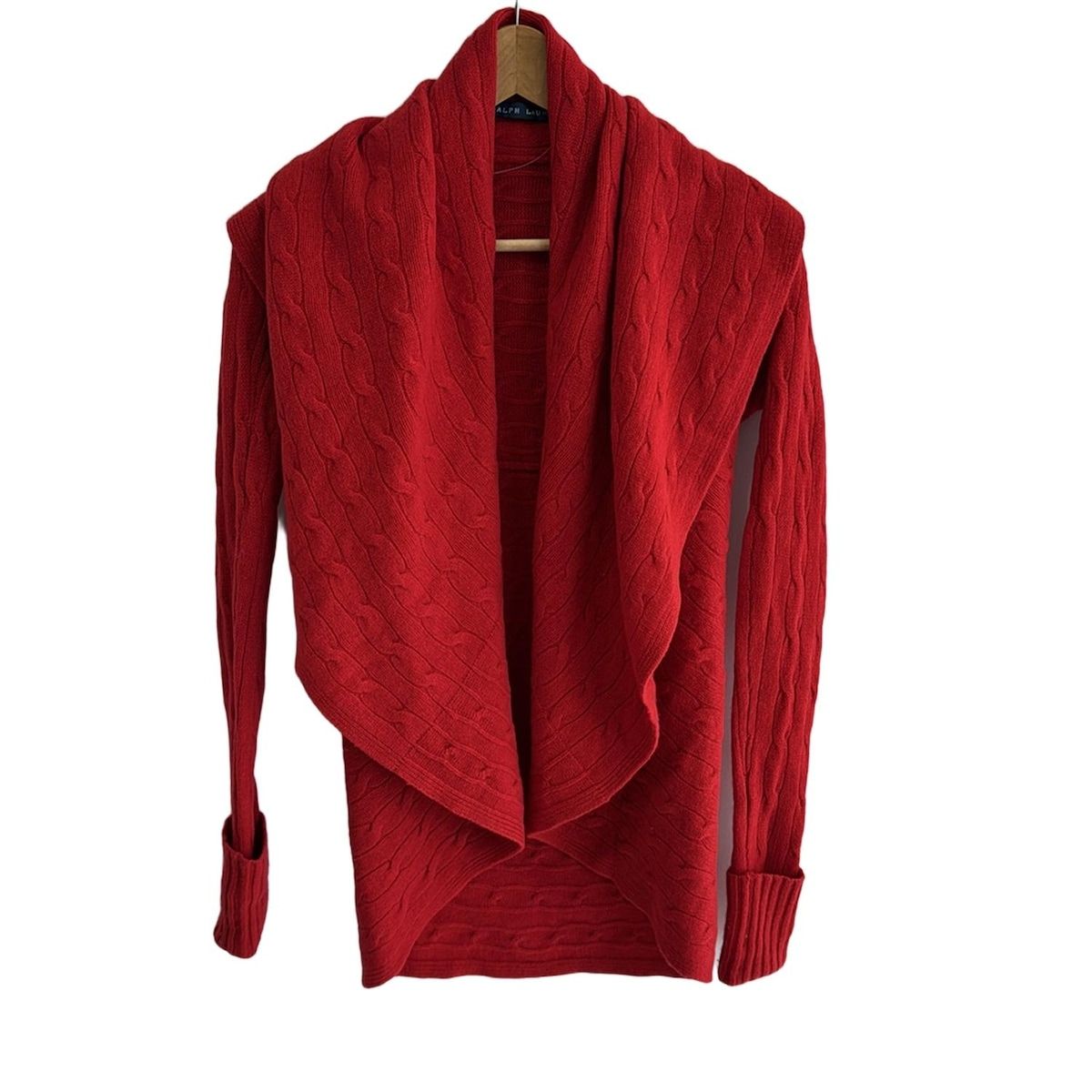 RalphLauren ラルフローレン カーディガン サイズS レディース - レッド 長袖