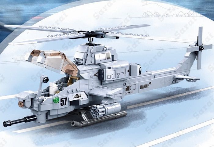 LEGO レゴ 互換 ブロック 模型 プラモデル 攻撃ヘリコプター AH